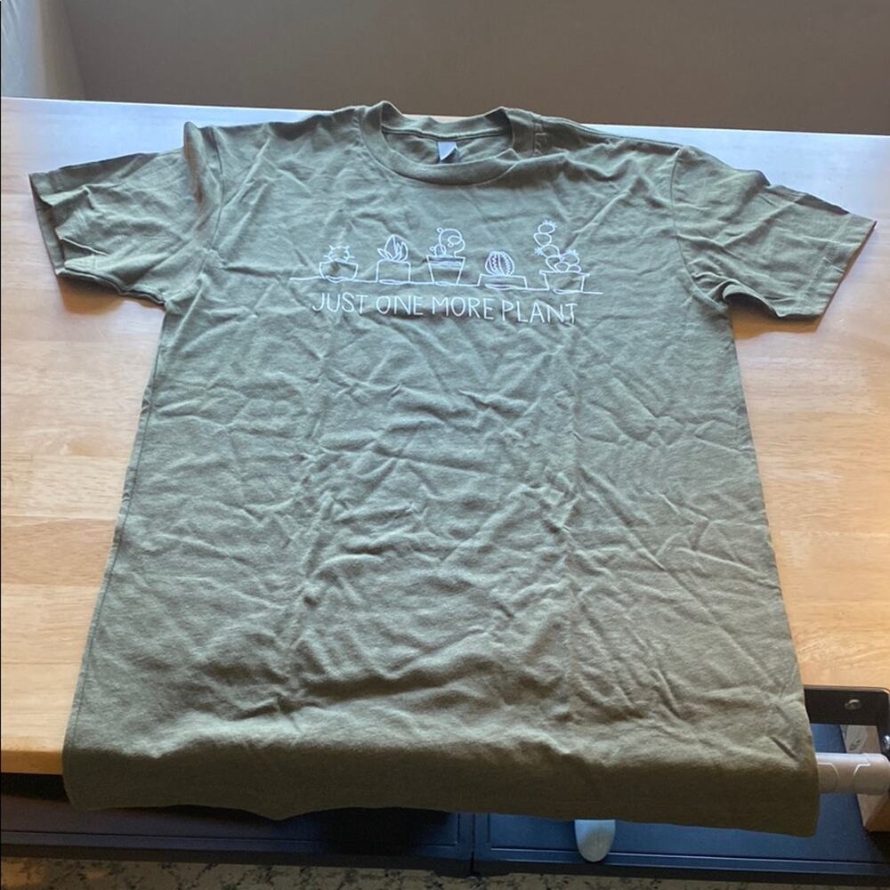 Next Level Apparel Olive Green Graphic T-Shirt